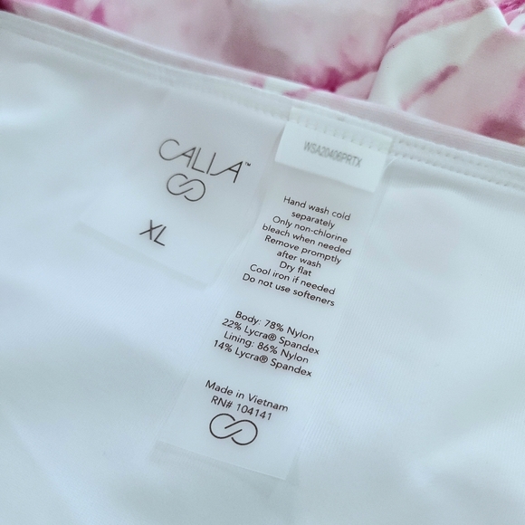 NWT CALIA by Carrie Underwood Pink Magenta Tie-dye Full Coverage Bottom XL - Picture 9 of 12